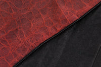 Red Crackle Mud Silk