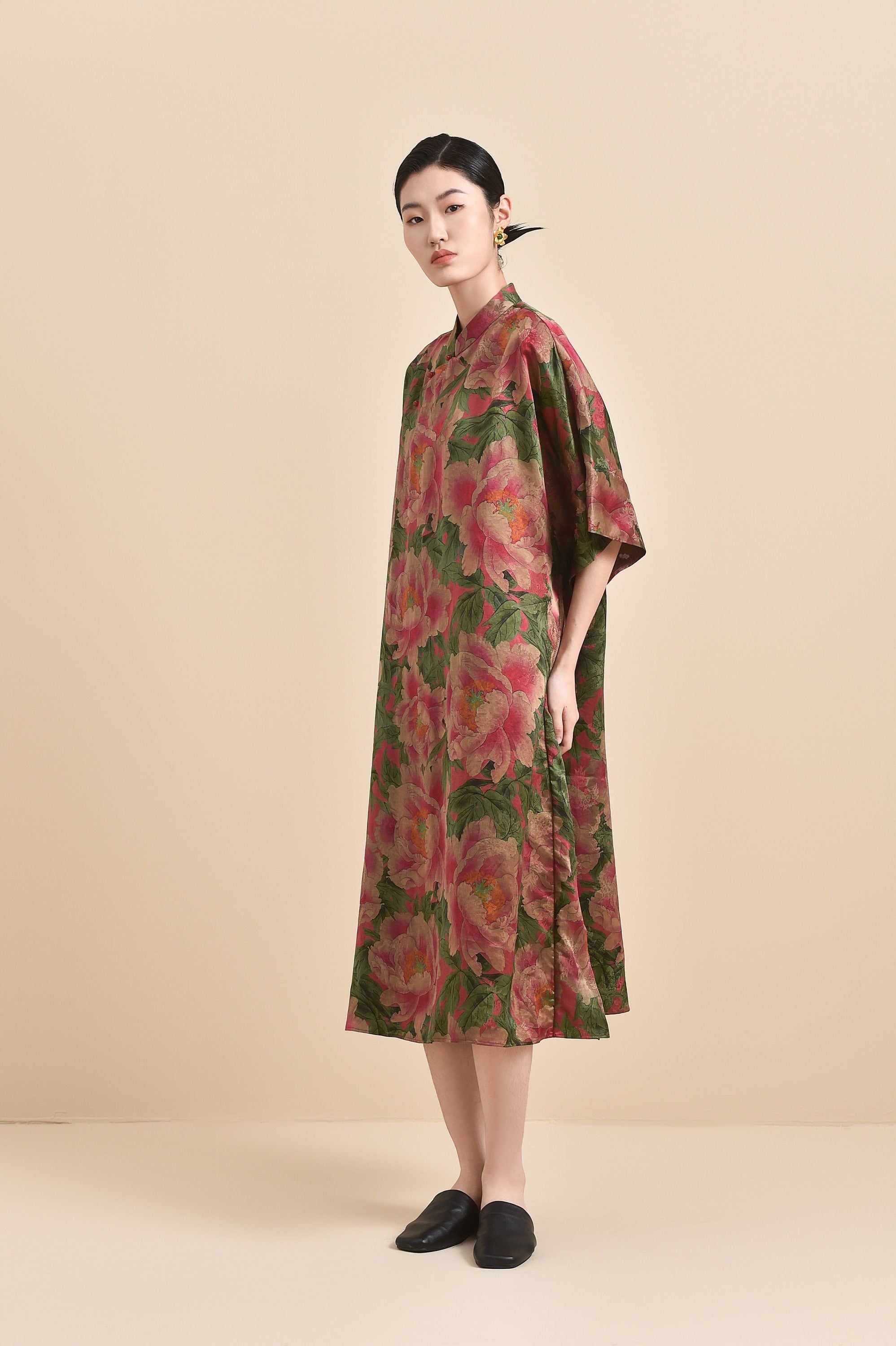 Peony Floral Qipao/Cheongsam Dress