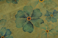 Heavyweight Olive Garden Floral Jacquard Mud Silk