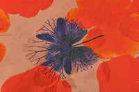 Blue-orange leaves Hua Luo Silk