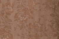 Vintage Light Brown Jacquard Tussah Mud Silk