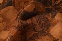 Heavyweight Vintage Peony Mud Silk