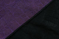 Purple Crackle Mud Silk