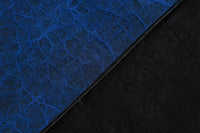 Blue Crackle Mud Silk