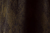 Heavyweight Brown Abstract Hua Luo Silk