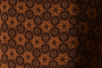 Heavyweight Brown Geometric Mud Silk