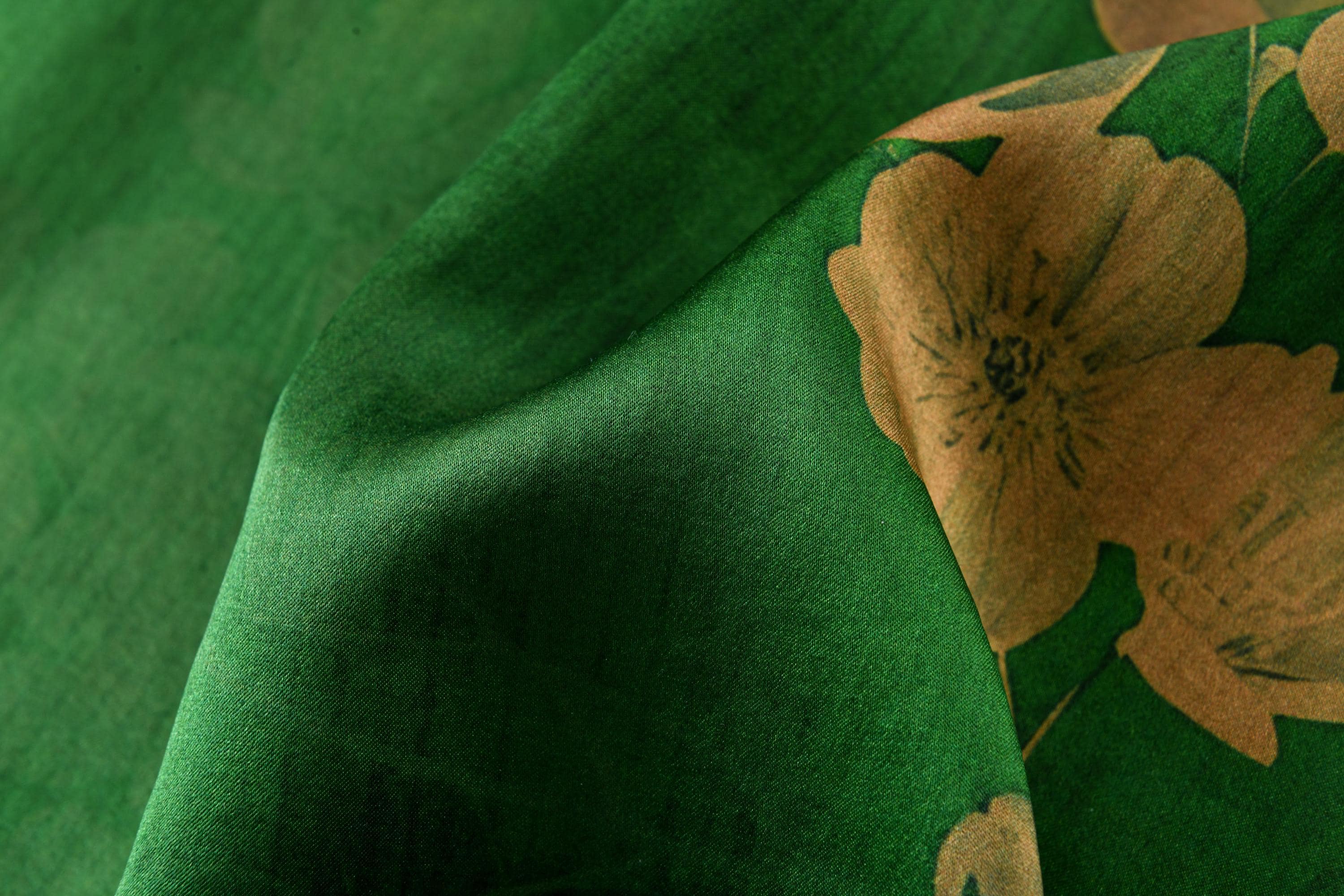 Elegant Special Heavyweight Green Floral Bird Mud Silk Qipao Dress, 100% Mulberry Silk, Naturally Dyed, Custom Size/Sleeves, Made to Order