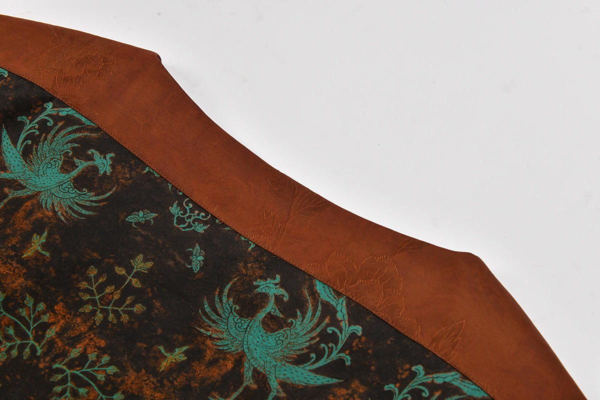 Reversible Phoenix Hua Luo Silk Wrap Dress, Belted